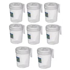 Kit Com 8 Jarras De Plástico 4Litros Para Suco, Água, Drinks, Festas, Restaurantes, Bares E Eventos