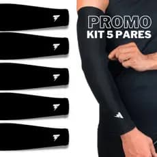Kit 5 Pares Manguito Mangote Proteção de Braço Contra o Sol Manga Esportiva Fitness