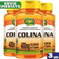 Kit 3 Colina 60 Cápsulas 800mg - Unilife