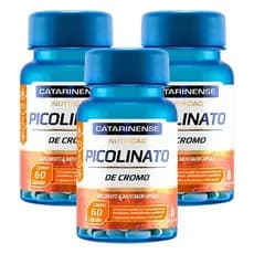 Kit 3  Picolinato De Cromo 35mcg 60 Cápsulas - Catarinense Pharma