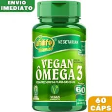 Ômega 3 Vegano 60 Cápsulas 480mg - Unilife