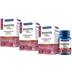 Kit 3 Resveratrol 165mg Substância Bioativa 30 Capsulas - Catarinense