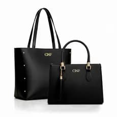 Kit Bolsa Feminina Sacola De Ombro Transversal De Mão