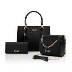 Kit Bolsa Feminina De Ombro Transversal Tira Colo E Carteira