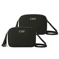 Bolsa Feminina Transversal com Fecho em Zíper Kit 2 peças