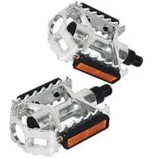 Pedal Alumínio Eixo 9/16 Mtb Refletor Bicicleta Plataforma