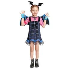 Meninas Trajes De Halloween Para Crianças Cosplay Vampirina Vestir-Se Roupas Infantis Vestidos De Festa De Carnaval