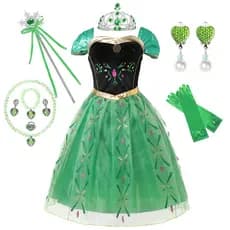 Fantasia Frozen Anna Vestido De Fada Para Crianças , Meninas , Princesa , Bebê , Aniversário , 3 A 10 Anos