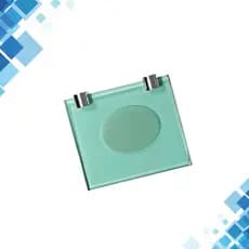 Saboneteira Reta Em Vidro Verde 10cm x 12cm x 8mm