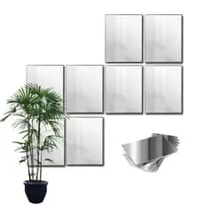 KIT 8 ESPELHOS DECORATIVOS 25 X 30 CM VIDRO