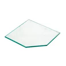 PRATELEIRA VIDRO CANTO CHANF 30X30CMX8MM INCOL  SEM SUPORTES