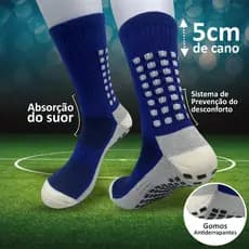 Meias esportiva de futebol e outros esportes antiderrapantes resistentes ao desgaste de alta qualidade Unissex Cano 5 cm