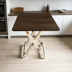 Mesa Dobrável de Pinus | Seu Cantinho Perfeito em Qualquer Lugar!