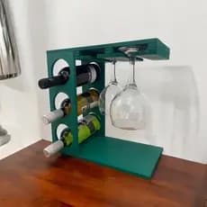 🍷 Adega Rústica para Vinhos e Taças | Decoração Gourmet 🌿