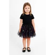 saia de tule halloween em 3 camadas .