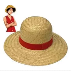 chapéu luffy one piece sosplay palha natural