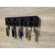 Suporte Organizador de Chaves de Parede 5 Ganchos – Impressão 3D Premium