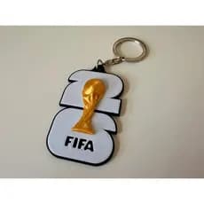 Chaveiro Copa do Mundo 2026 FIFA 3D – Mini Taça Dourada Premium