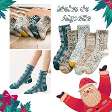 5 Pares de Meias Femininas Estilo Retro Finas Personalizadas De Algodão De Renda - Adulto