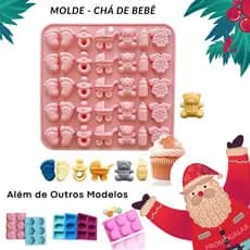 Molde de Sabonete Bolo Doces Chocolate Silicone 35 cav Para Chá de Bebê