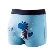 4 Peças de Cuecas Boys Menino Cartoon Infantil De Dinossauro Personalizadas De Algodão Para Crianças E Bebês