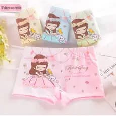 5 Peças de Calcinhas Meninas Cartoon Infantil Roupa Íntima De Algodão Para Crianças E Bebês