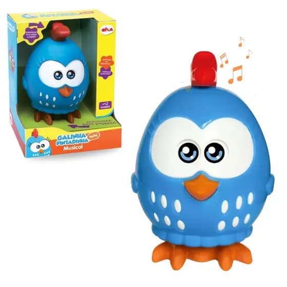 Boneca Galinha Pintadinha Mini Musical Com Rodinhas Brinquedos Menino e Menina Elka