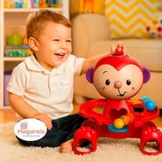 Macaco Zuquinha Brinquedo Educativo Bebê Brinquedos de Menino e Menina Original Elka
