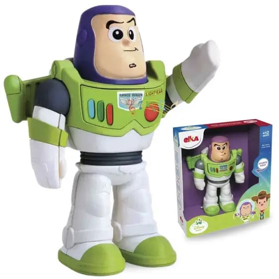 Meu Amigo Buzz Lightyear Disney Articulado Fala 5 Frases Série Brinquedos de Menino e Menina Elka