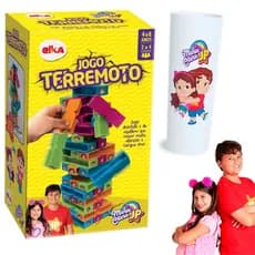Jogo de Equilibrio Terremoto Maria Clara e JP Se Cair Perdeu Brinquedos de Menino e para Menina Elka