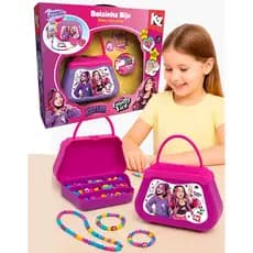 Kit Bolsinha Biju Infantil Emilly Vick Brinquedo Menina Elka + Revista de Colorir Presente