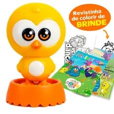 Boneco Pintinho Amarelinho Musical Turma Galinha Pintadinha Série Brinquedos de Menino e Menina Elka