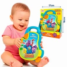 Meu Livrinho Galinha Pintadinha Musical Bebê Brinquedos de Menino e Menina Infantil Elka