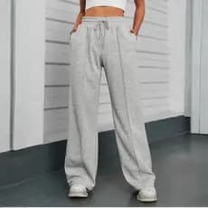 Calça pantalona moletom feminina