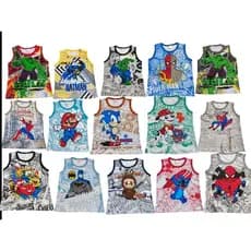 Kit10 camiseta Infantil Menino Estampadas Desenhos De Personagens 2 à 8 Anos
