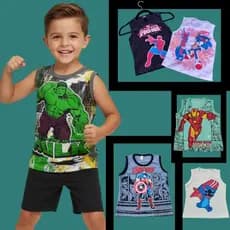 👕 KIT 5 REGATAS INFANTIS Menino  ESTAMPADAS – TAMANHOS 2, 4, 6 E 8 anos | ROUPA INFANTIL MENINO VERÃO ☀️