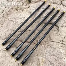 Ghotda Fibra De Carbono 3.6-7.2M Vara De Pesca Telescópica Portátil Manual No Rio