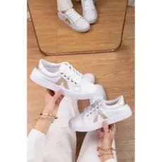 Tênis Casual feminino Branco Confortável e estiloso para o dia a dia