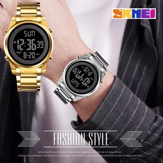 skmei 1611 Relógio Digital De 2 Tempos Relógios De Pulso Homem Crono Contagem De Alarme Para Homens reloj hombre