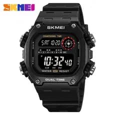 Relógio De Pulso SKMEI Back Light Dightal Countdown Relógios Esportivos Moda Masculina 5Bar Cronômetro À Prova D'água Alarme montre homme 2126
