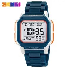 SKMEI 2264 Hombre Digital Esportes Luz Traseira Cronômetro Relógios Casual Contagem Regressiva Relógio De Pulso Para Hom
