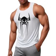 Regata Compressão Aranha 5 Masculina Academia Corrida Treino Dry Elastano Premium