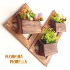 Floreira de Madeira Parede Decoração de Jardim Vaso Plantas