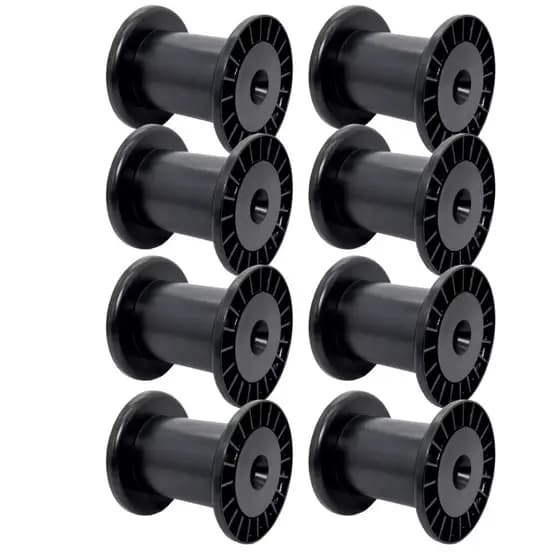 8 Carretel Bobina Plástica N5 18cm Enrolar Fios E Fitas