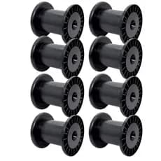 8 Carretel Bobina Plástica N5 18cm Enrolar Fios E Fitas