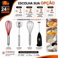 Utensilio Fouet Fue Inox Fouet Fue De Silicone Mixer Semi Automatico Inox Mixer Automatico Misturador