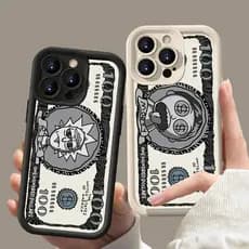Capa Engraçada Com Padrão De Dólar De Anime Rick Morty Para iPhone 16 11 12 13 14 15 Pro Max XR X XS 7 8 Plus SE 2020 13 12 Mini De Silicone À Prova De Choque
