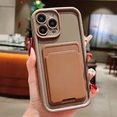 Titular Do Cartão Slot Caso De Telefone Para iPhone 16 15 14 11 13 12 Pro Max 16e 7 8 Plus X XR XS Carteira Capa