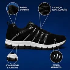 Tênis Esportivo Masculino e Feminino  Esportivo Caminhada Academia Leve Macio Confortavel  Promoção