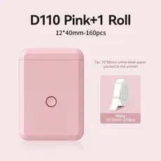 NIIMBOT D110 Impressora Térmica de Etiquetas com Conexão Bluetooth e sem Tinta